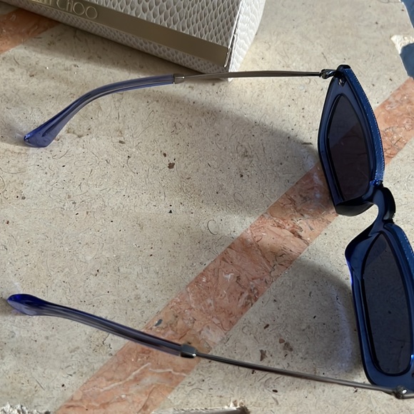 FINAL PRICE NEW JIMMY CHOO VELA/G/S 0EIB K1 GREY GOLD GLITTER SUNGLASSES main image 7